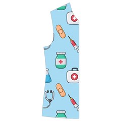 Medical Seamless Pattern Kids  Double Breasted Button Coat