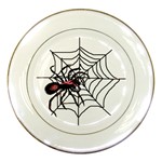 Spider in web Porcelain Plate