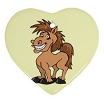 Cheeky pony Ornament (Heart)