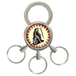 Horse head 3-Ring Key Chain