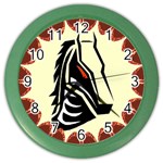 Horse head Color Wall Clock