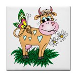 Cute cow Tile Coaster