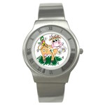 Cute cow Stainless Steel Watch