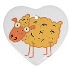 Funky sheep Ornament (Heart)