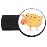 Funky sheep USB Flash Drive Round (4 GB)