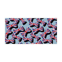 British Uk Flag Light Blue Ribbon Yoga Headband by CoolDesigns