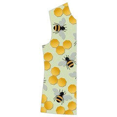 Bees Pattern Honey Bee Bug Honeycomb Honey Beehive Kids  Double Breasted Button Coat