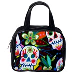 Flower Skulls Classic Handbag (One Side)