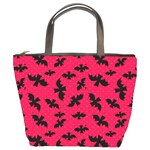 Bats Pink Bucket Bag