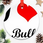 I-Love-My-Bulldog Ornament (Round)