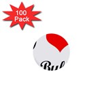 I-Love-My-Bulldog 1  Mini Button (100 pack) 