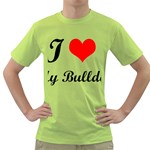 I-Love-My-Bulldog Green T-Shirt