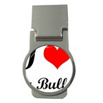 I-Love-My-Bulldog Money Clip (Round)