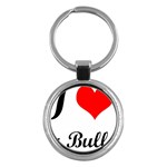 I-Love-My-Bulldog Key Chain (Round)