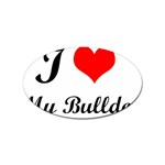 I-Love-My-Bulldog Sticker (Oval)
