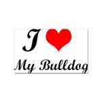 I-Love-My-Bulldog Sticker (Rectangular)
