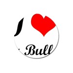 I-Love-My-Bulldog Magnet 3  (Round)