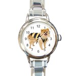 dog-photo Round Italian Charm Watch