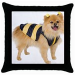 dog-photo Throw Pillow Case (Black)
