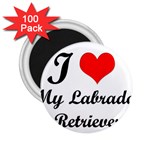 I Love My Labrador Retriever 2.25  Magnet (100 pack) 