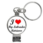 I Love My Labrador Retriever Nail Clippers Key Chain
